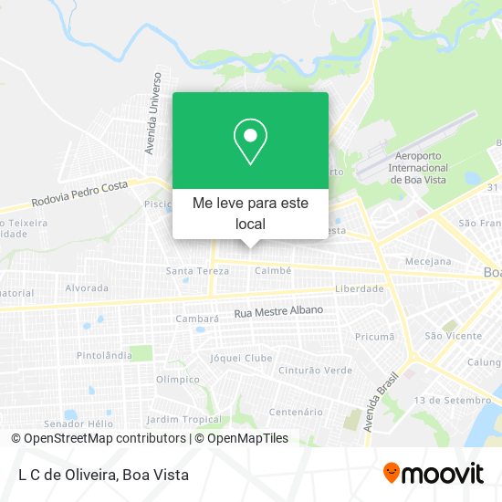 L C de Oliveira mapa