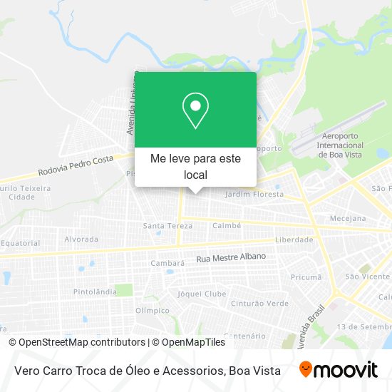 Vero Carro Troca de Óleo e Acessorios mapa