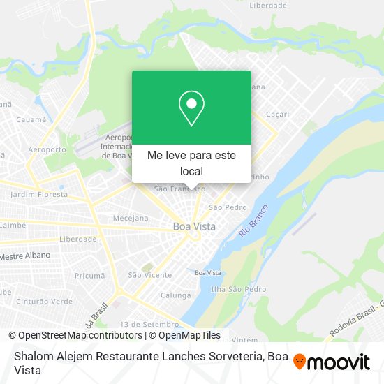 Shalom Alejem Restaurante Lanches Sorveteria mapa