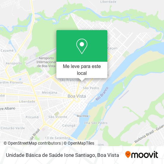 Unidade Básica de Saúde Ione Santiago mapa