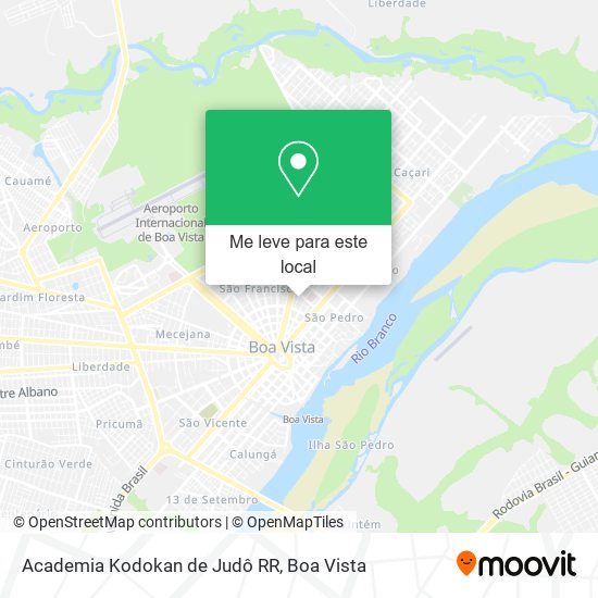 Academia Kodokan de Judô RR mapa