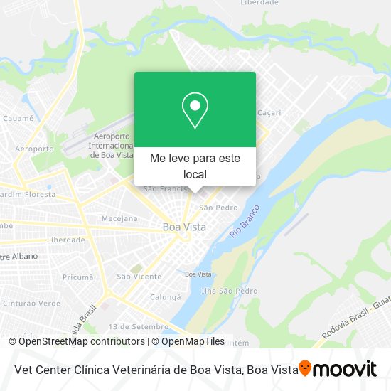 Vet Center Clínica Veterinária de Boa Vista mapa