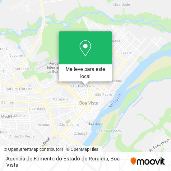 Agência de Fomento do Estado de Roraima mapa