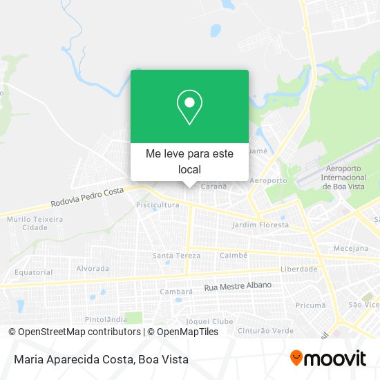 Maria Aparecida Costa mapa