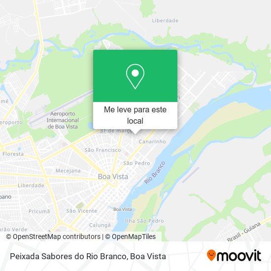 Peixada Sabores do Rio Branco mapa