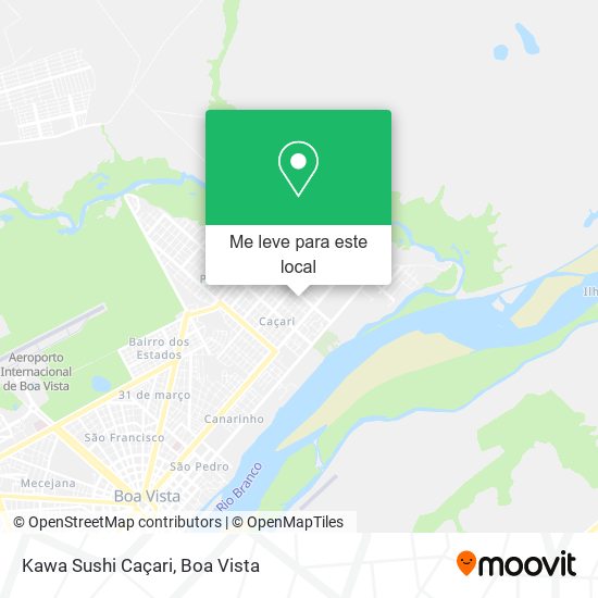 Kawa Sushi Caçari mapa