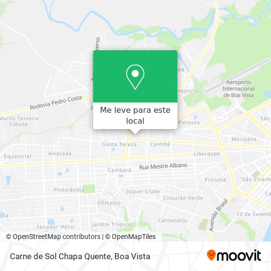 Carne de Sol Chapa Quente mapa