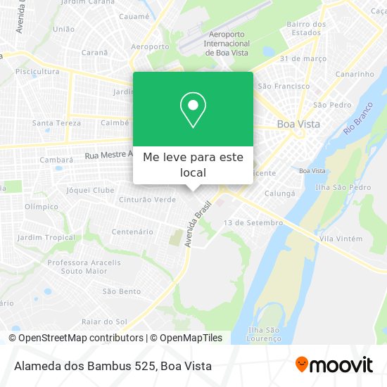 Alameda dos Bambus 525 mapa