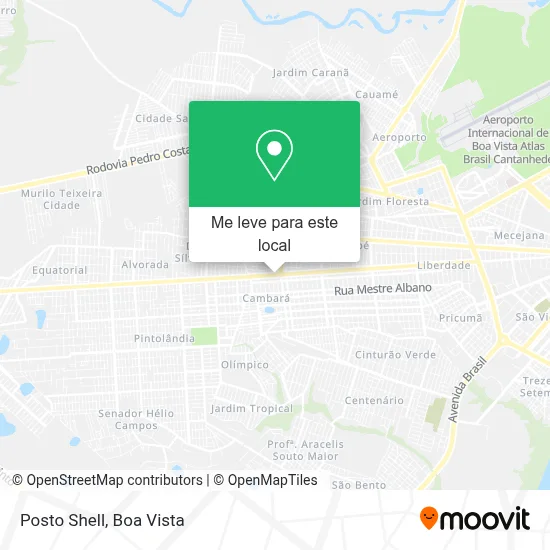 Posto Shell mapa