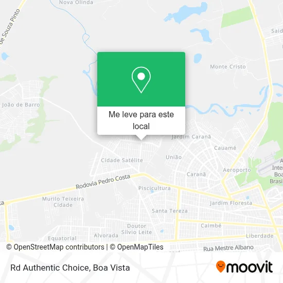 Rd Authentic Choice mapa