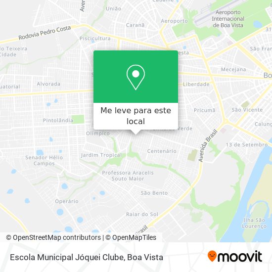 Escola Municipal Jóquei Clube mapa