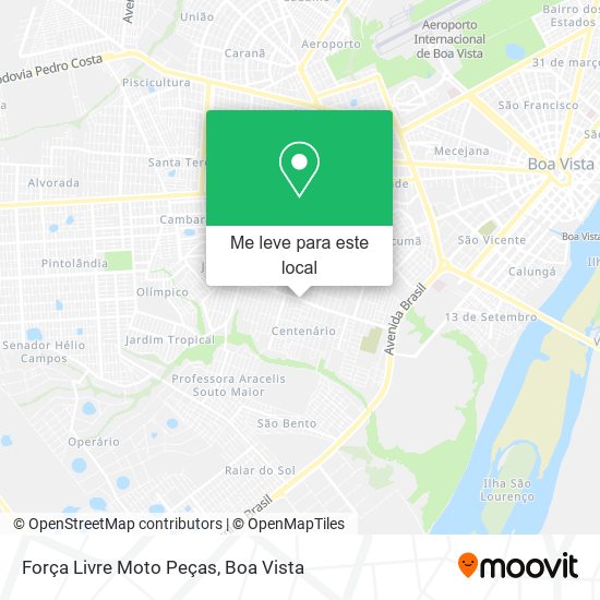 Força Livre Moto Peças mapa