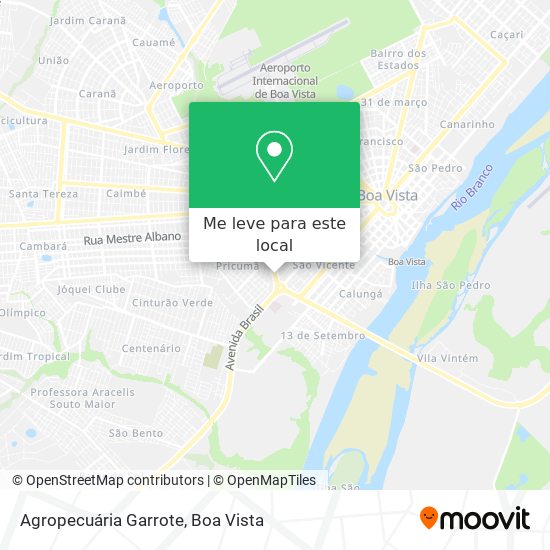 Agropecuária Garrote mapa