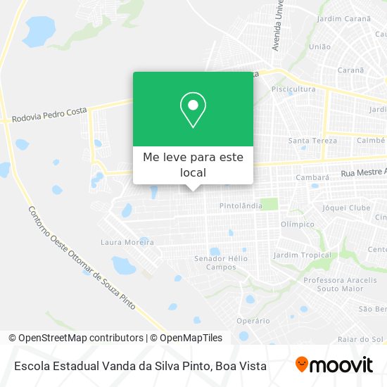 Escola Estadual Vanda da Silva Pinto mapa