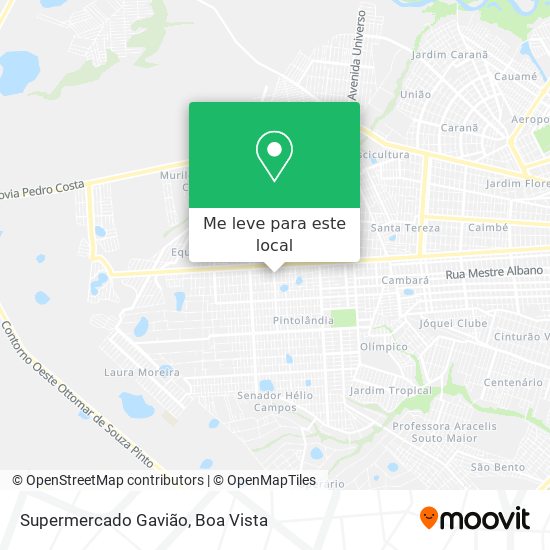 Supermercado Gavião mapa