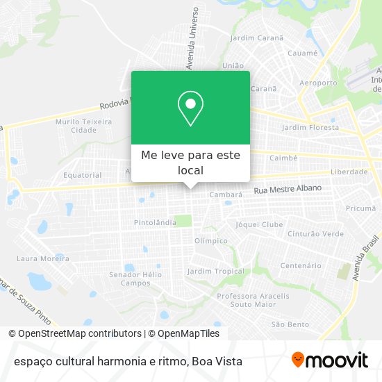 espaço cultural harmonia e ritmo mapa