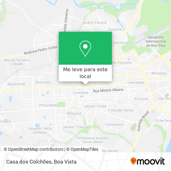 Casa dos Colchões mapa