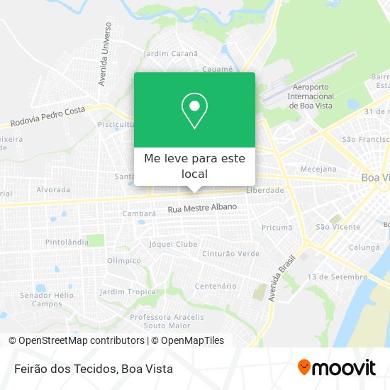 Feirão dos Tecidos mapa