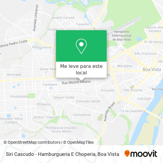 Siri Cascudo - Hamburgueria E Choperia mapa