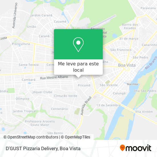 D'GUST Pizzaria Delivery mapa