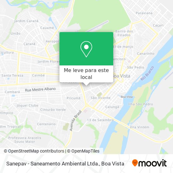 Sanepav - Saneamento Ambiental Ltda. mapa