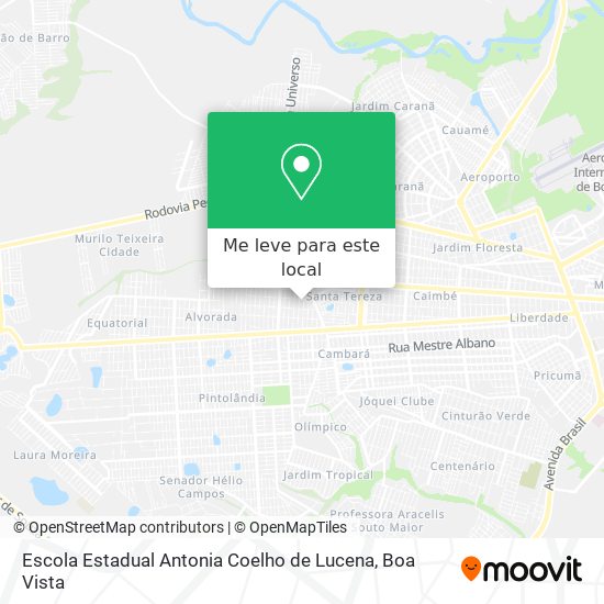 Escola Estadual Antonia Coelho de Lucena mapa