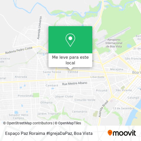 Espaço Paz Roraima #IgrejaDaPaz mapa