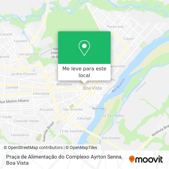 Praça de Alimentação do Complexo Ayrton Senna mapa