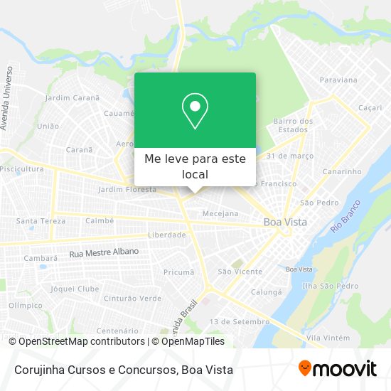 Corujinha Cursos e Concursos mapa
