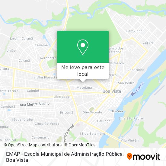 EMAP - Escola Municipal de Administração Pública mapa
