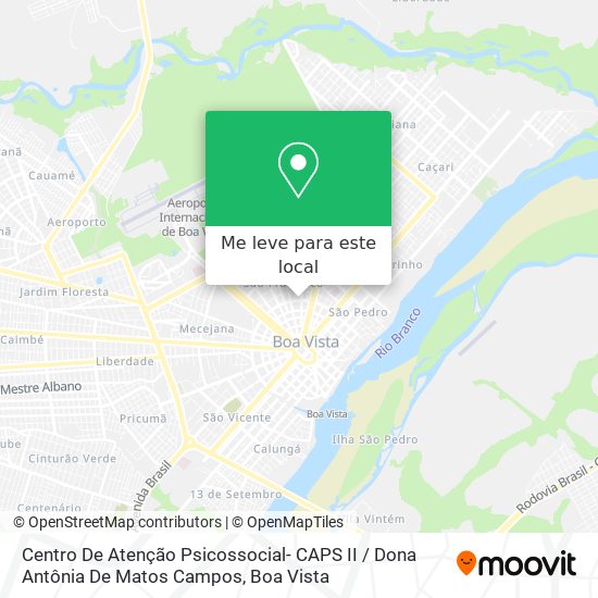 Centro De Atenção Psicossocial- CAPS II / Dona Antônia De Matos Campos mapa