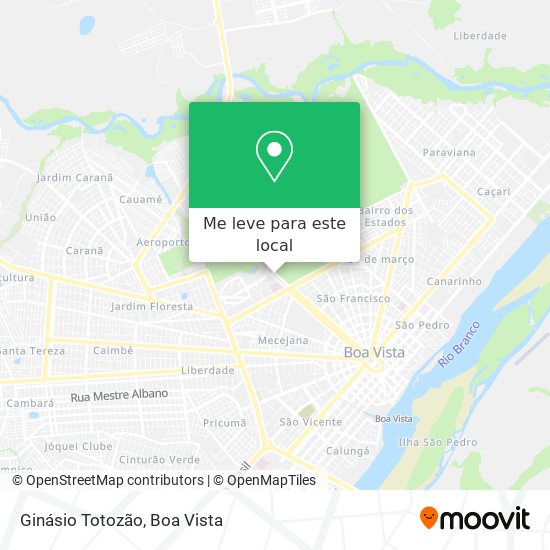 Ginásio Totozão mapa