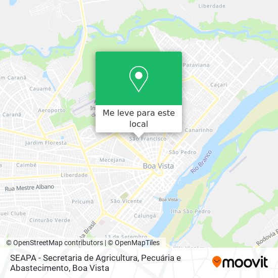 SEAPA - Secretaria de Agricultura, Pecuária e Abastecimento mapa