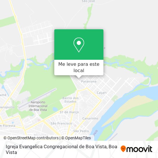 Igreja Evangelica Congregacional de Boa Vista mapa