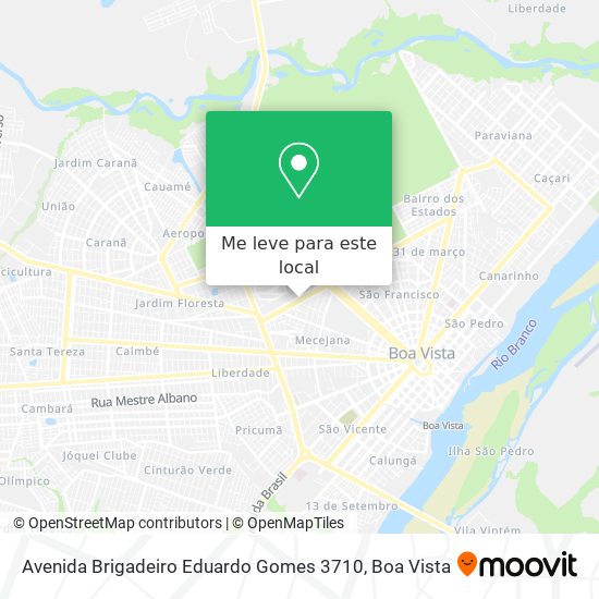 Avenida Brigadeiro Eduardo Gomes 3710 mapa