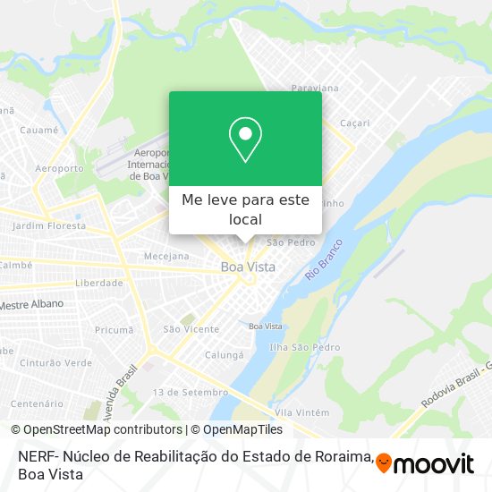 NERF- Núcleo de Reabilitação do Estado de Roraima mapa