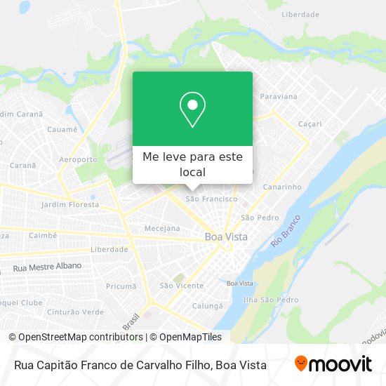Rua Capitão Franco de Carvalho Filho mapa