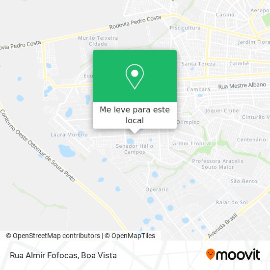 Rua Almir Fofocas mapa