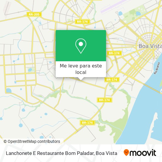 Lanchonete E Restaurante Bom Paladar mapa