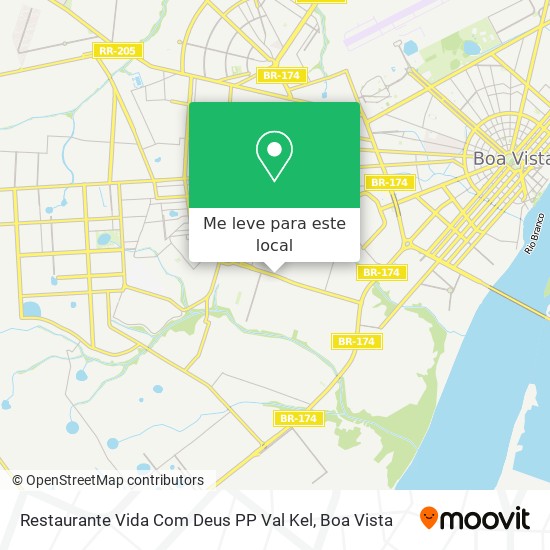 Restaurante Vida Com Deus PP Val Kel mapa