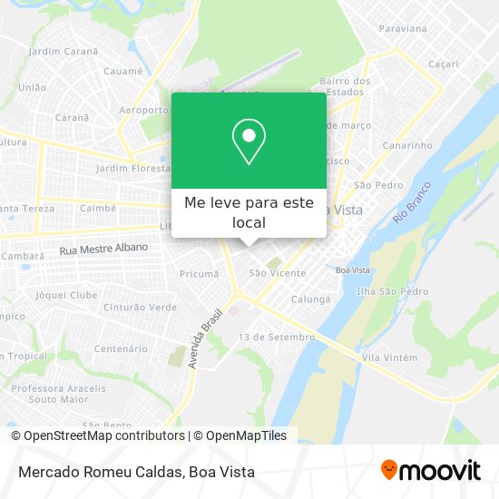 Mercado Romeu Caldas mapa