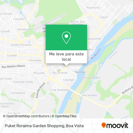 Puket Roraima Garden Shopping mapa