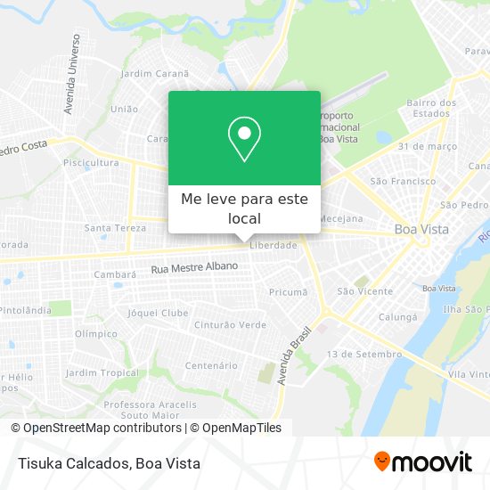 Tisuka Calcados mapa