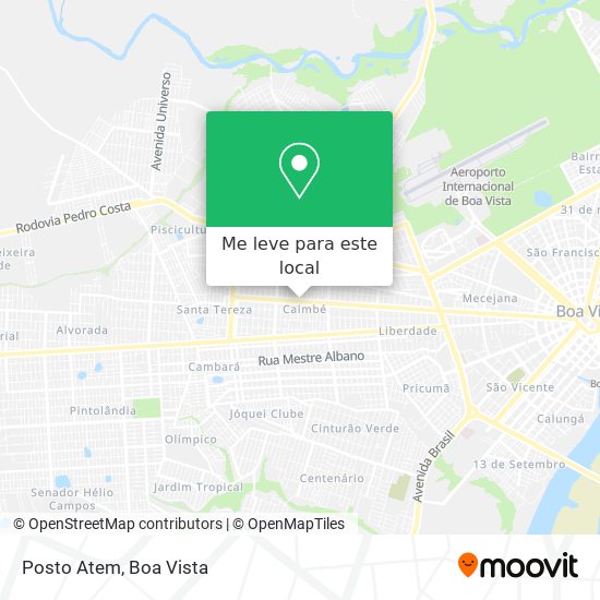 Posto Atem mapa