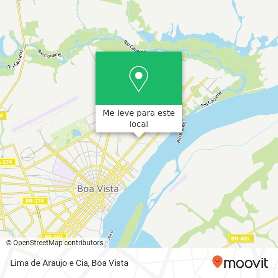 Lima de Araujo e Cia, Avenida Ville Roy, 5009 Boa Vista Boa Vista-RR mapa