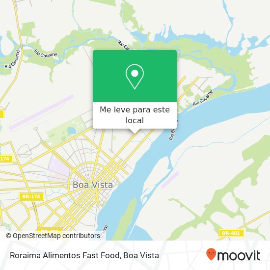 Roraima Alimentos Fast Food, Avenida Ville Roy, 5096 Canarinho Boa Vista-RR 69306-595 mapa