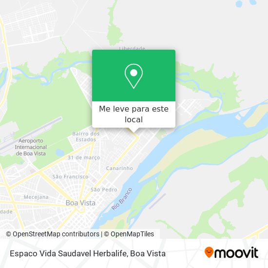 Espaco Vida Saudavel Herbalife mapa