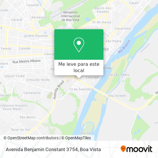 Avenida Benjamin Constant 3754 mapa