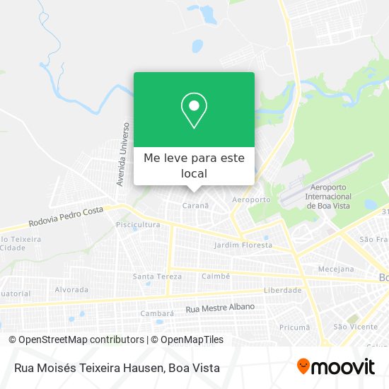 Rua Moisés Teixeira Hausen mapa