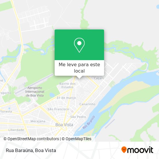 Rua Baraúna mapa